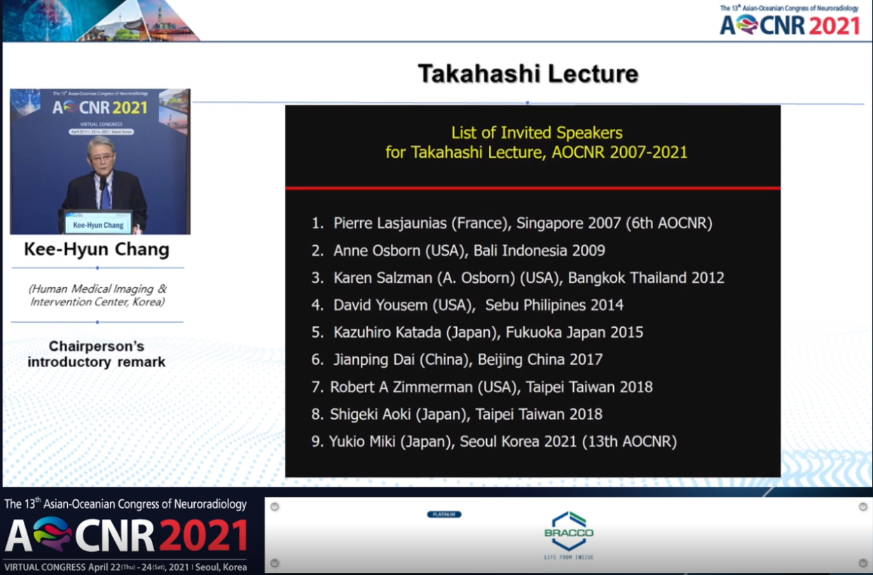 AOCNR 2021のTakahashi Lectureにおいて当教室の三木が講演